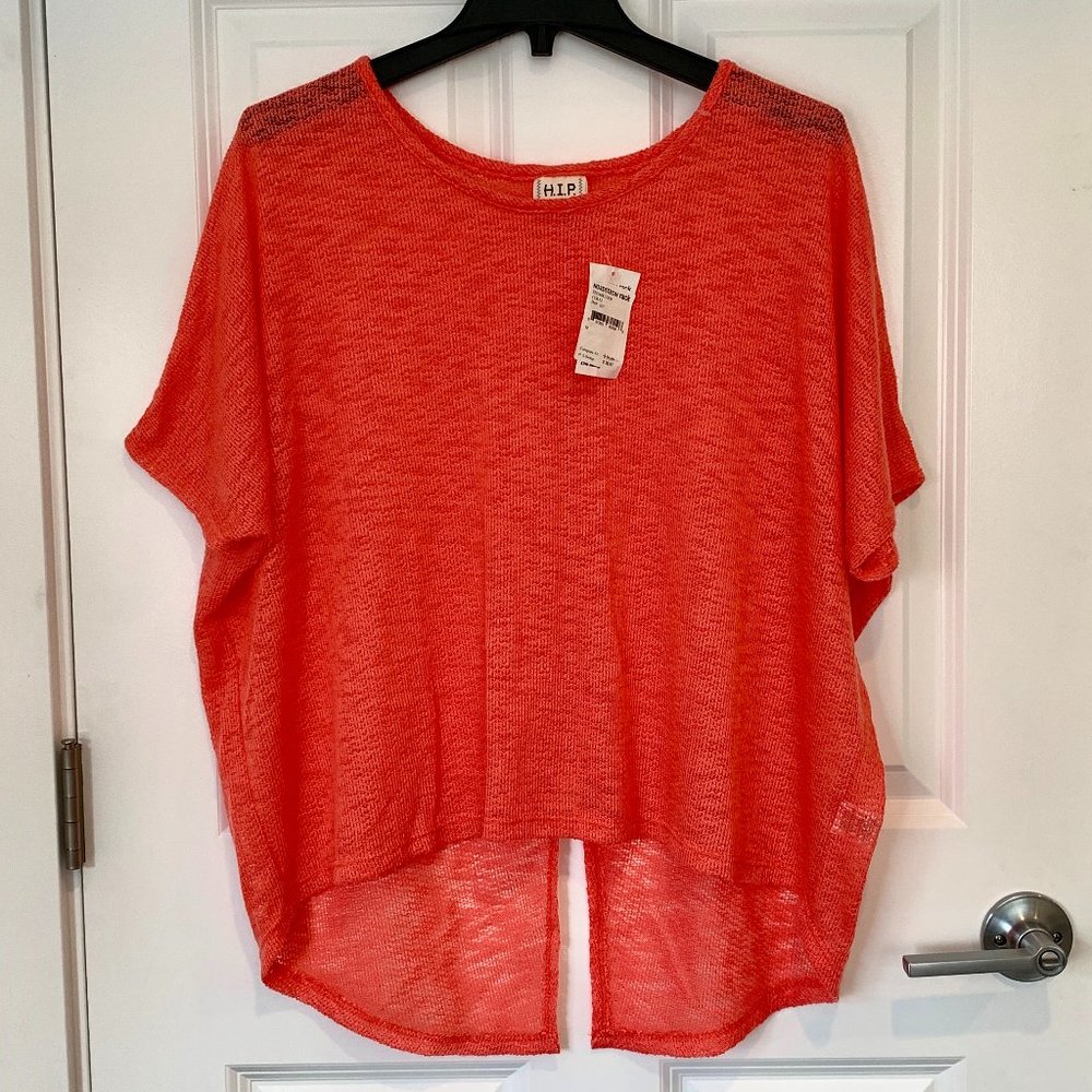 Women's H.I.P. Coral Knit Top M (swim cover up)